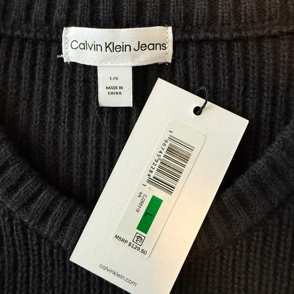 Calvin Klein Women's Everyday Crew Neck Dress with Side Slit Zipper Size L - Picture 9 of 10